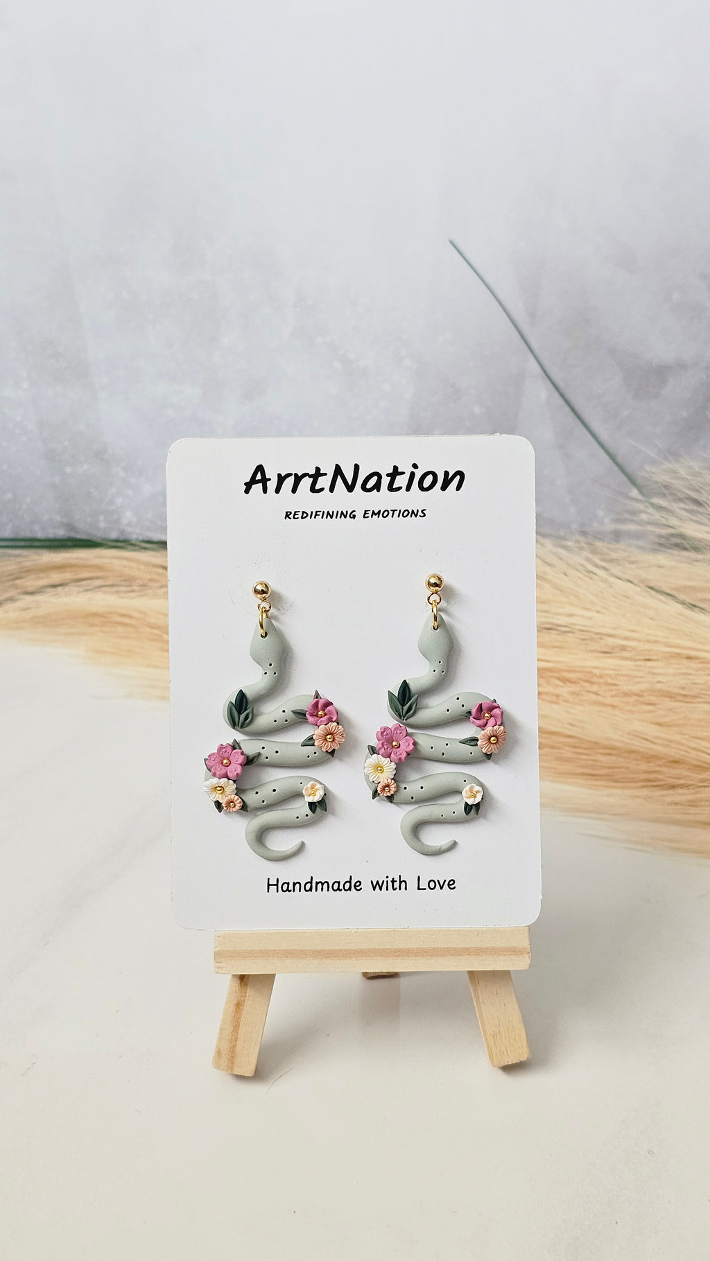 Floral Snake Dangles