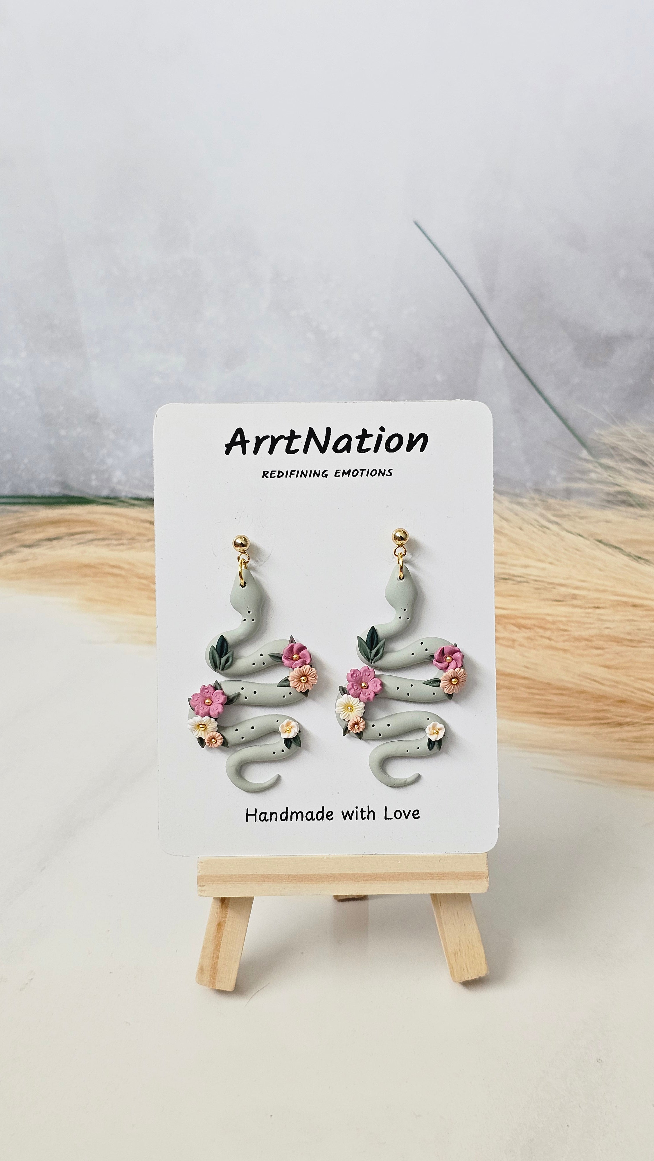 Floral Snake Dangles