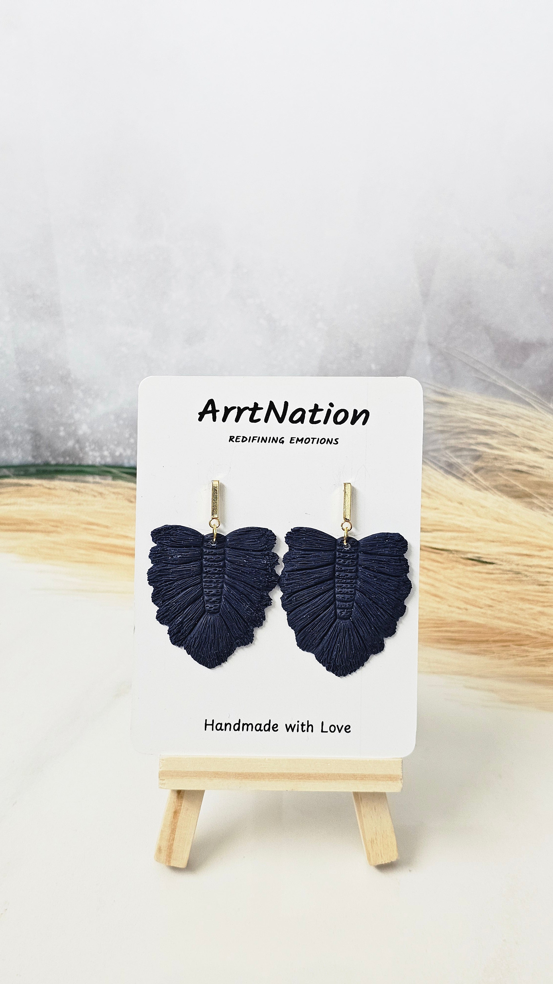 Macrame Leaf Dangles