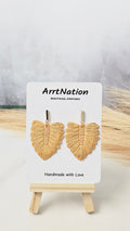 Macrame Leaf Dangles