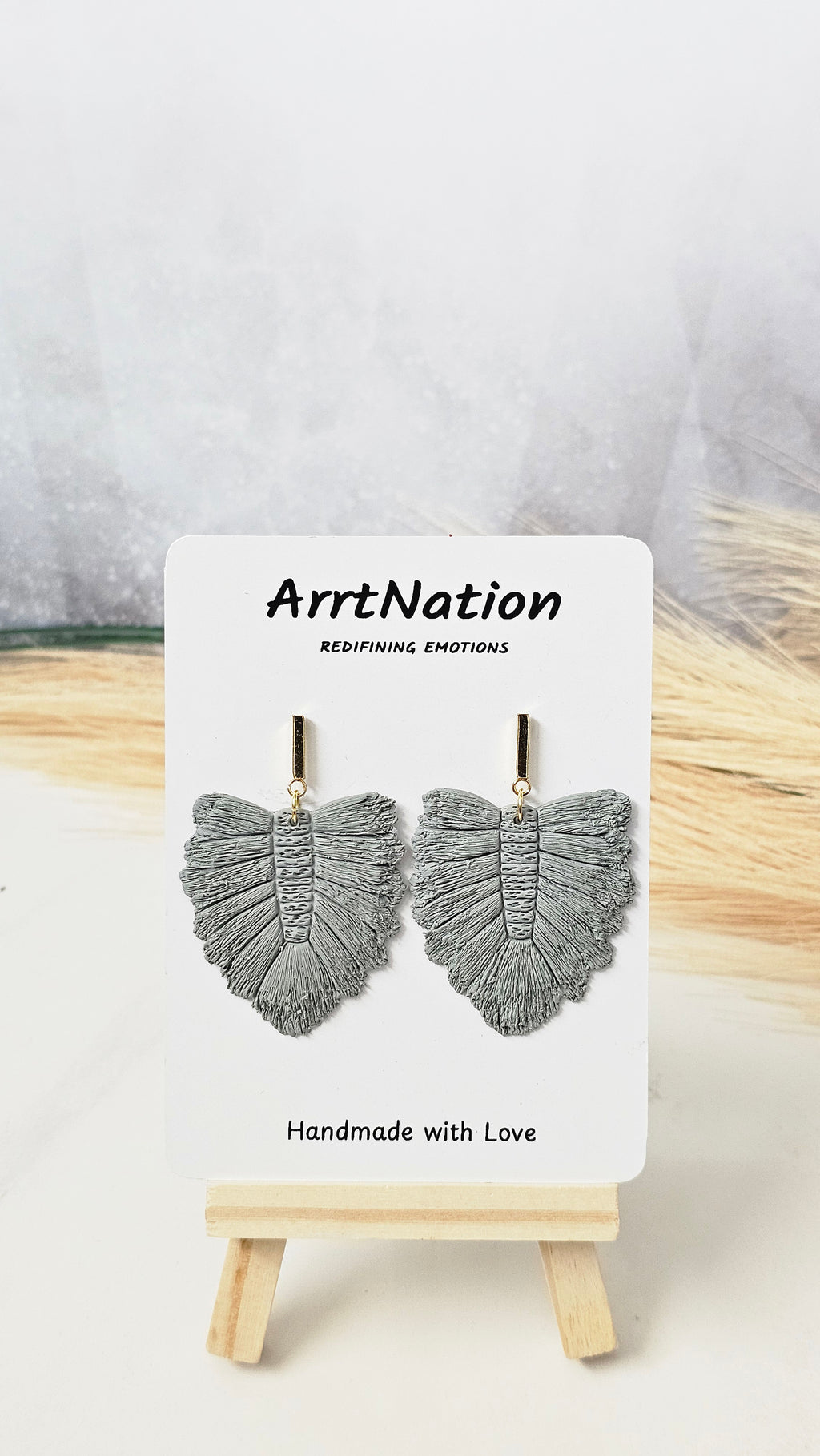 Macrame Leaf Dangles