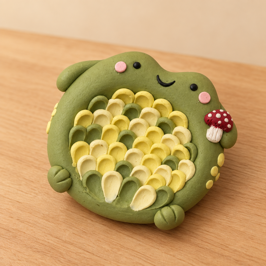 Froggy lying flat